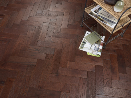 Balmoral Ebony Herringbone 18mm Engineered Wood Flooring