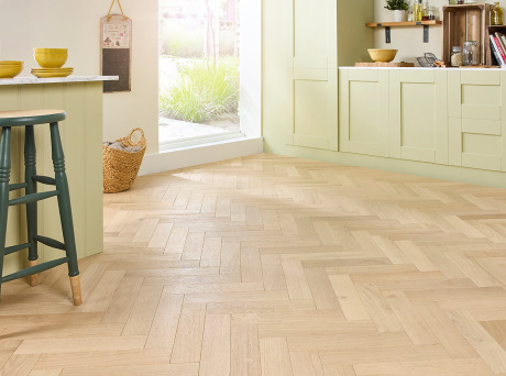 Balmoral Pearl Oak Herringbone 18mm Engineered Wood Flooring