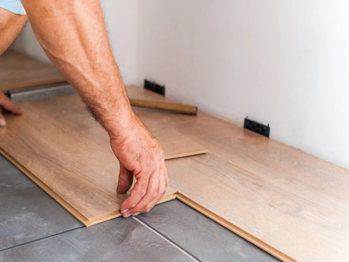 Laying LVT Plank flooring on a level subfloor