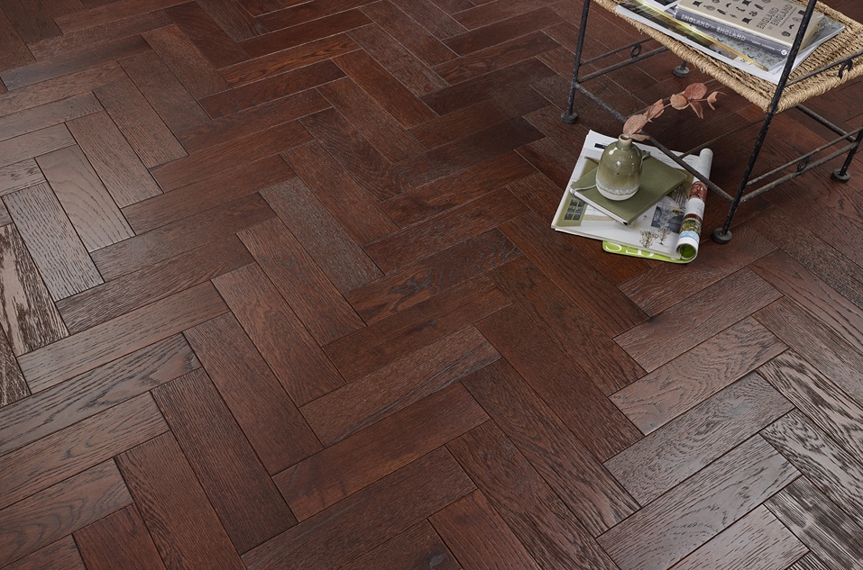 Balmoral Ebony Herringbone Engineered Wood Flooring
